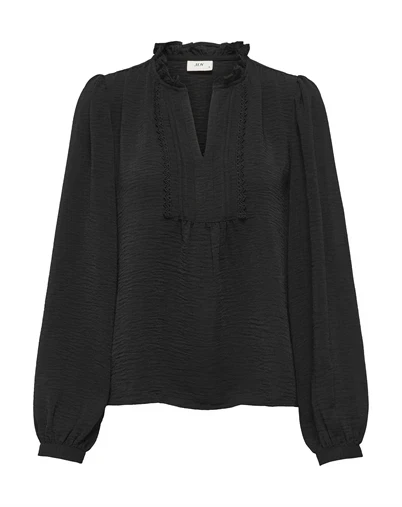 JDY - JDYRachel Life Pintuck Bluse - Black